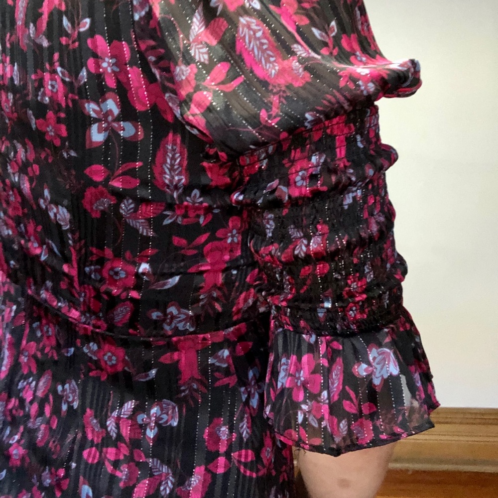 UO floral ruffle mini dress - Picture 15 of 16